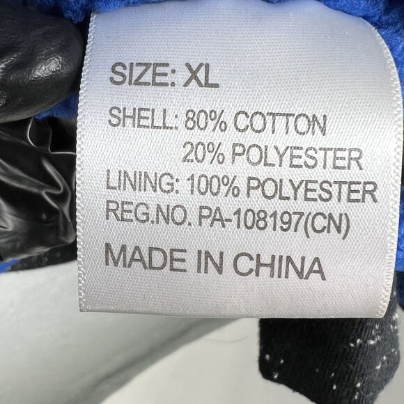 NFL Pro Line Men XL Indianapolis Colts Black Speckled Hoodie Jacket Sherpa Lined - Picture 14 of 16